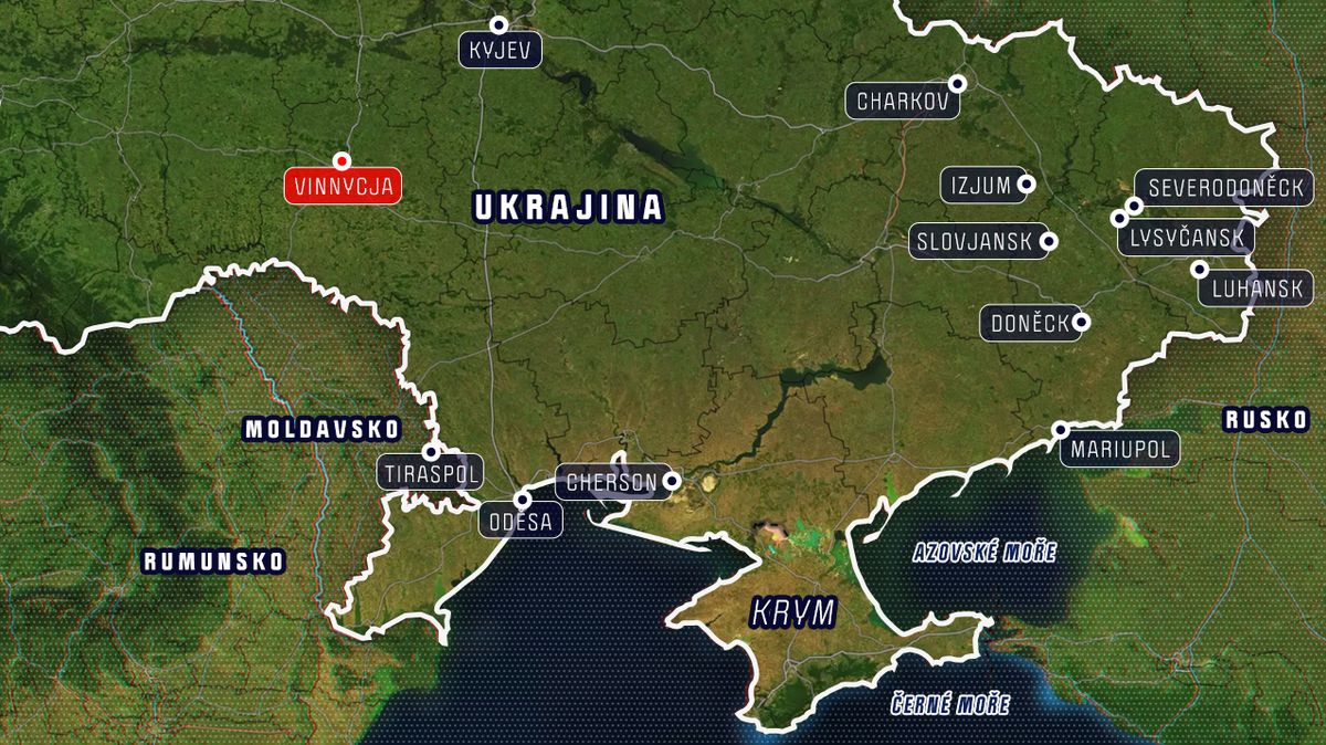 Ukrajinská Vinnycja hlásí exploze
